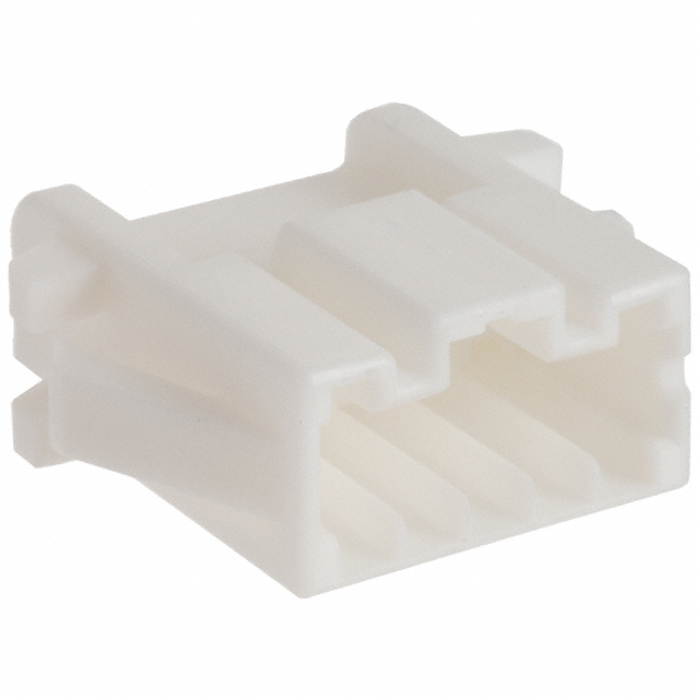 5 Rectangular Connectors - Housings Plug White 0.098 (2.50mm)